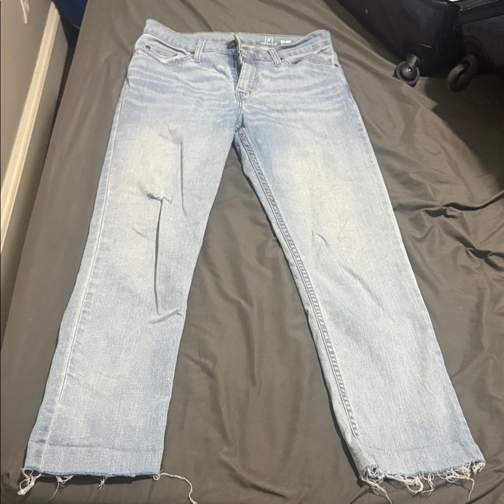 George Light Blue Straight Leg Women's Jeans